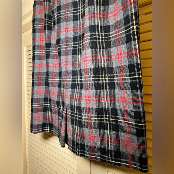 Vintage Pendleton Wool Tartan Plaid Pencil Skirt size 16 DarkAcademia Twee Prep - Picture 11 of 12